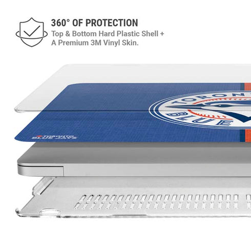 MLB Toronto Blue Jays Split MacBook Pro 13in (2020) Case plus Skin
