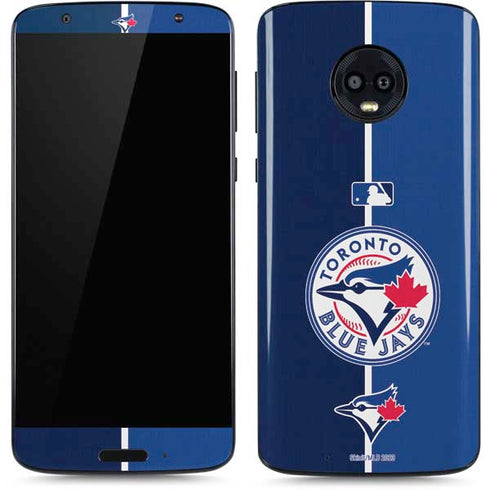 MLB Toronto Blue Jays Split Moto G6 Skin