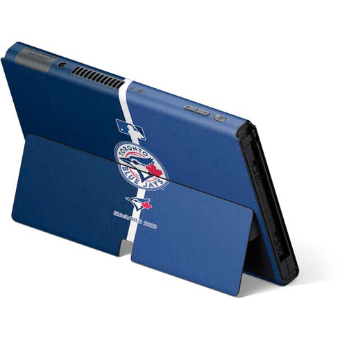 MLB Toronto Blue Jays Split Nintendo Switch OLED (2021) Skin