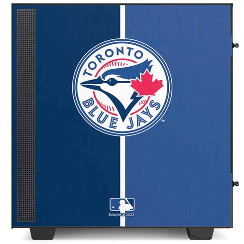 MLB Toronto Blue Jays Split NZXT H510 Compact ATX Mid-Tower Case Skin
