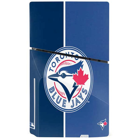 MLB Toronto Blue Jays Split PS5 Slim Disk Console Skin