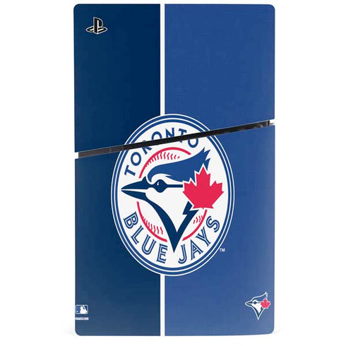 MLB Toronto Blue Jays Split PS5 Slim Digital Edition Console Skin