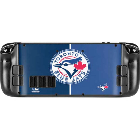 MLB Toronto Blue Jays Split Steam Deck Handheld Gaming Computer Skin