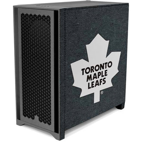NHL Toronto Maple Leafs Black Background Corsair 4000D Tempered Glass Mid-Tower ATX Case Skin