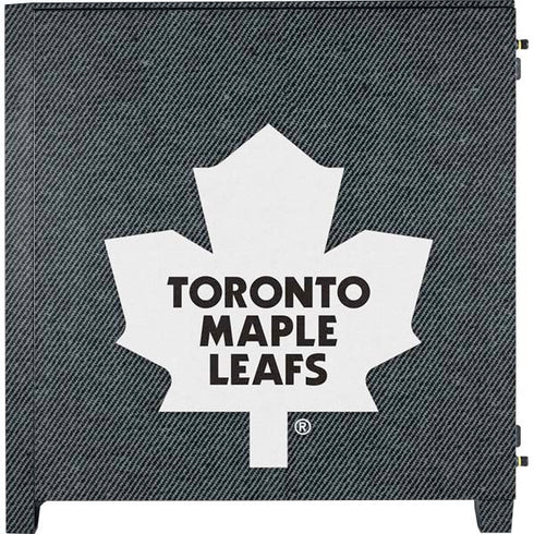 NHL Toronto Maple Leafs Black Background Corsair 4000D Tempered Glass Mid-Tower ATX Case Skin