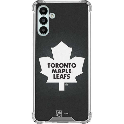 NHL Toronto Maple Leafs Black Background Galaxy A13 5G Clear Case