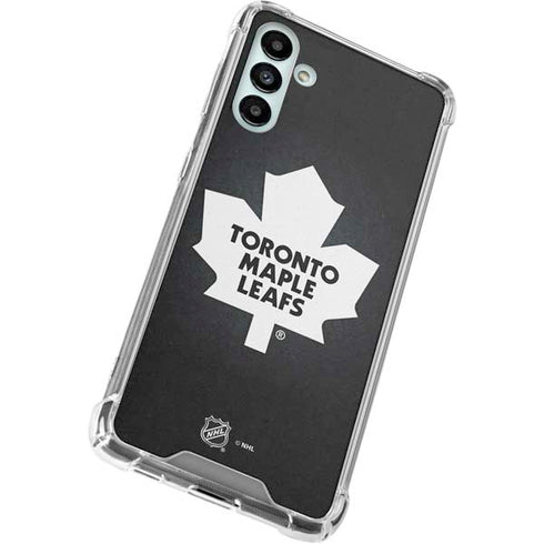 NHL Toronto Maple Leafs Black Background Galaxy A13 5G Clear Case