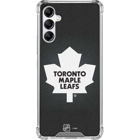 NHL Toronto Maple Leafs Black Background Galaxy A14 5G Clear Case