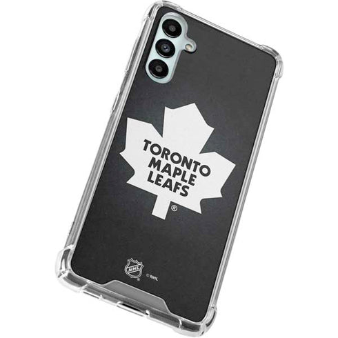NHL Toronto Maple Leafs Black Background Galaxy A14 5G Clear Case