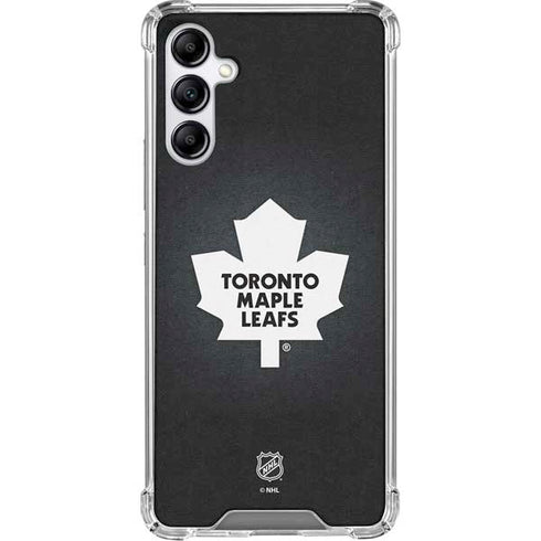 NHL Toronto Maple Leafs Black Background Galaxy A15 5G Clear Case