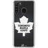 NHL Toronto Maple Leafs Black Background Galaxy A21 Clear Case