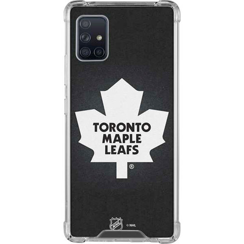 NHL Toronto Maple Leafs Black Background Galaxy A51 5G Clear Case
