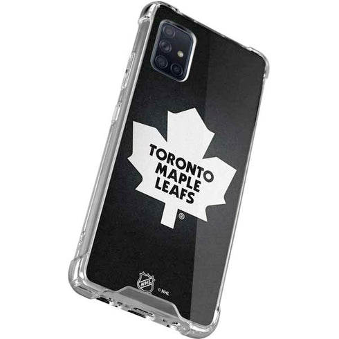 NHL Toronto Maple Leafs Black Background Galaxy A51 5G Clear Case