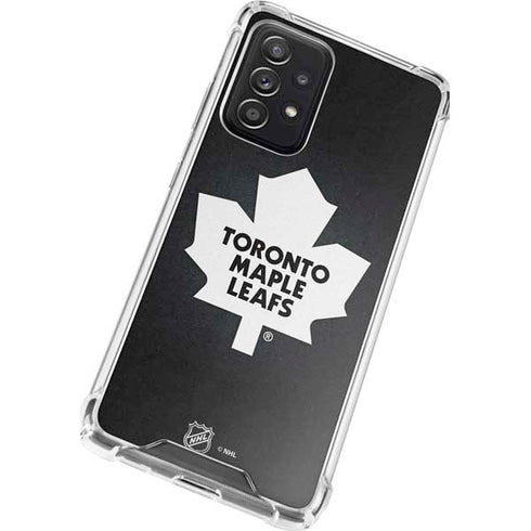 NHL Toronto Maple Leafs Black Background Galaxy A52 5G Clear Case