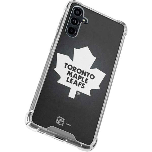 NHL Toronto Maple Leafs Black Background Galaxy A54 5G Clear Case
