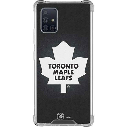 NHL Toronto Maple Leafs Black Background Galaxy A71 5G Clear Case