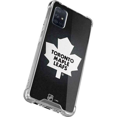NHL Toronto Maple Leafs Black Background Galaxy A71 5G Clear Case