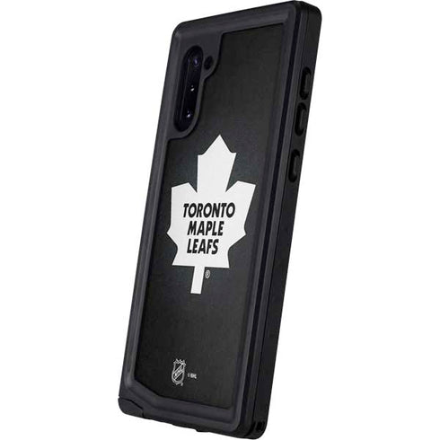 NHL Toronto Maple Leafs Black Background Galaxy Note 10 Waterproof Case