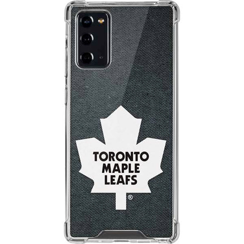 NHL Toronto Maple Leafs Black Background Galaxy Note20 5G Clear Case