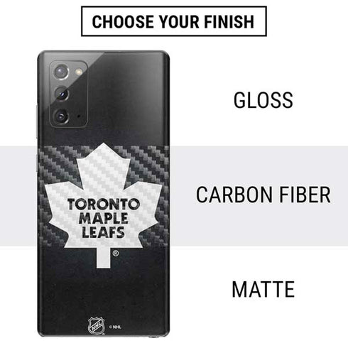 NHL Toronto Maple Leafs Black Background Galaxy Note20 5G Skin