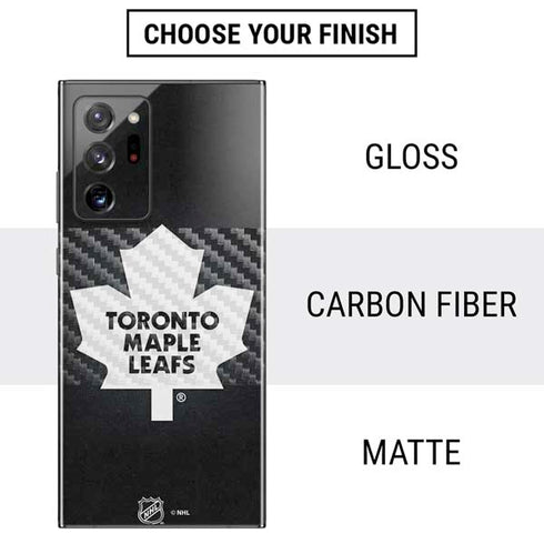 NHL Toronto Maple Leafs Black Background Galaxy Note20 Ultra 5G Skin