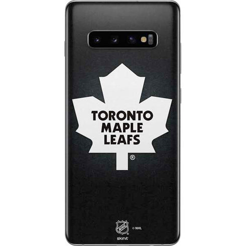 NHL Toronto Maple Leafs Black Background Galaxy S10 Plus Skin