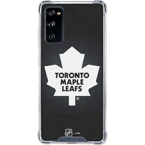 NHL Toronto Maple Leafs Black Background Galaxy S20 FE Clear Case