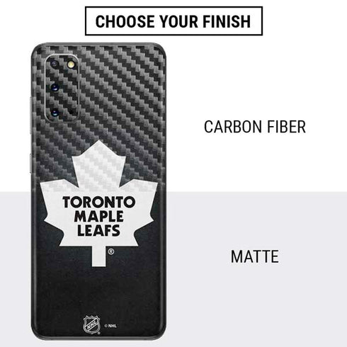NHL Toronto Maple Leafs Black Background Galaxy S20 Skin