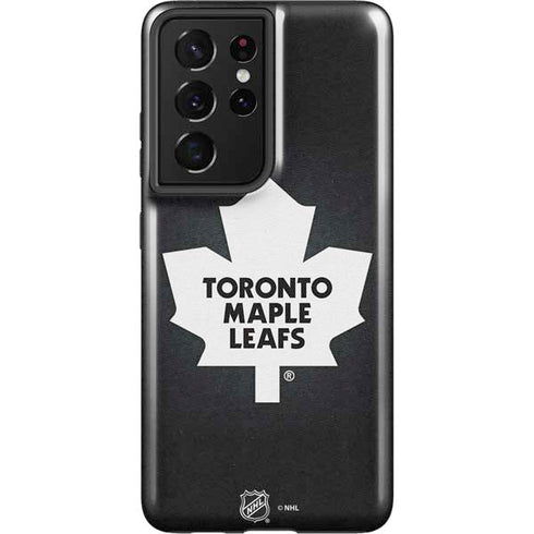 NHL Toronto Maple Leafs Black Background Galaxy S21 Ultra 5G Pro Case