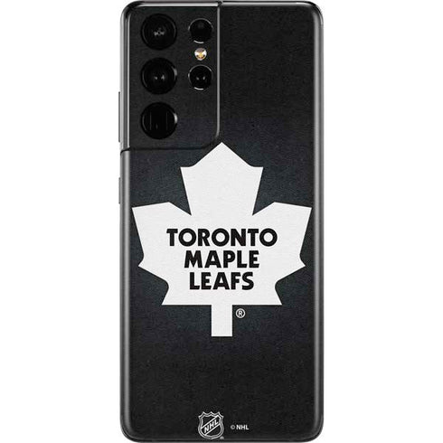 NHL Toronto Maple Leafs Black Background Galaxy S21 Ultra 5G Skin