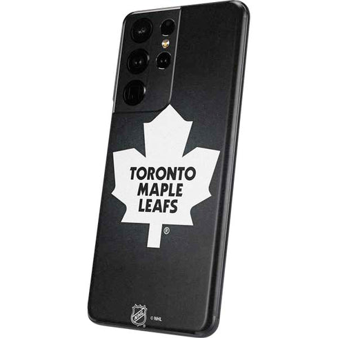 NHL Toronto Maple Leafs Black Background Galaxy S21 Ultra 5G Skin