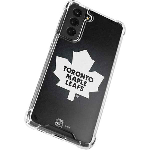 NHL Toronto Maple Leafs Black Background Galaxy S22 Clear Case