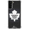 NHL Toronto Maple Leafs Black Background Galaxy S22 Plus Clear Case