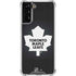 NHL Toronto Maple Leafs Black Background Galaxy S22 Plus Clear Case
