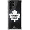 NHL Toronto Maple Leafs Black Background Galaxy S22 Ultra Clear Case