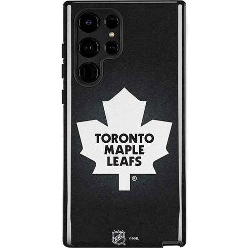 NHL Toronto Maple Leafs Black Background Galaxy S22 Ultra Pro Case
