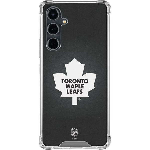 NHL Toronto Maple Leafs Black Background Galaxy S23 FE Clear Case