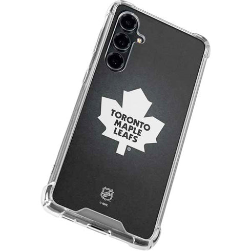 NHL Toronto Maple Leafs Black Background Galaxy S23 FE Clear Case