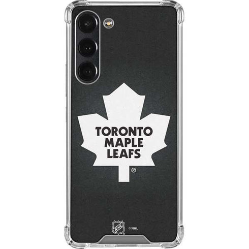NHL Toronto Maple Leafs Black Background Galaxy S23 Plus Clear Case