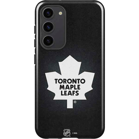 NHL Toronto Maple Leafs Black Background Galaxy S23 Plus Pro Case