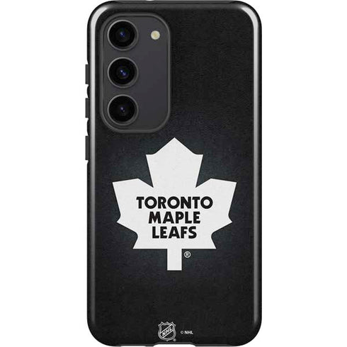 NHL Toronto Maple Leafs Black Background Galaxy S23 Pro Case