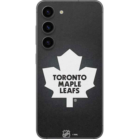 NHL Toronto Maple Leafs Black Background Galaxy S23 Skin