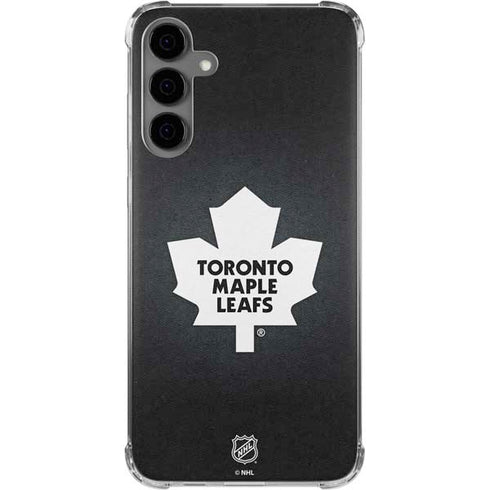 NHL Toronto Maple Leafs Black Background Galaxy S24 Plus Clear Case