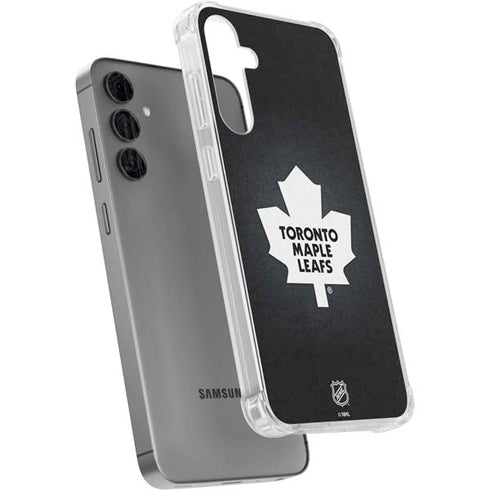 NHL Toronto Maple Leafs Black Background Galaxy S24 Plus Clear Case