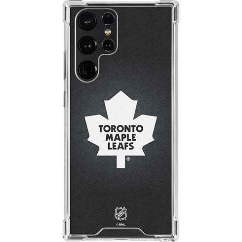 NHL Toronto Maple Leafs Black Background Galaxy S24 Ultra Clear Case