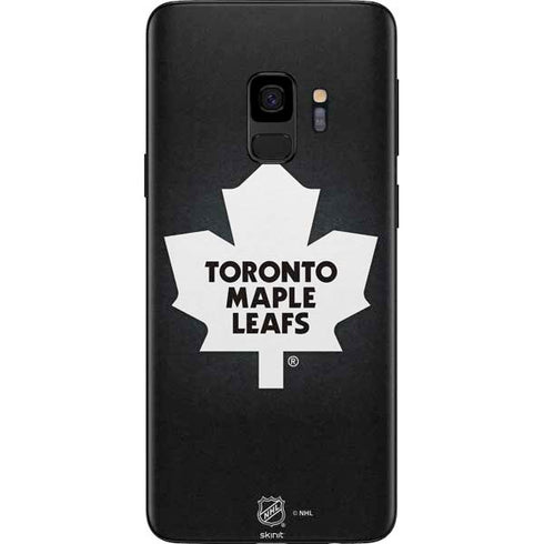 NHL Toronto Maple Leafs Black Background Galaxy S9 Skin