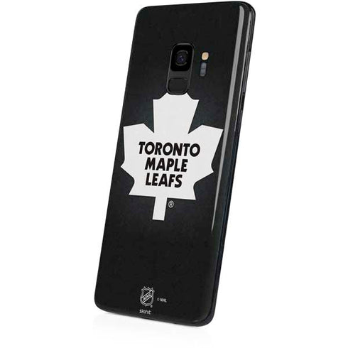 NHL Toronto Maple Leafs Black Background Galaxy S9 Skin