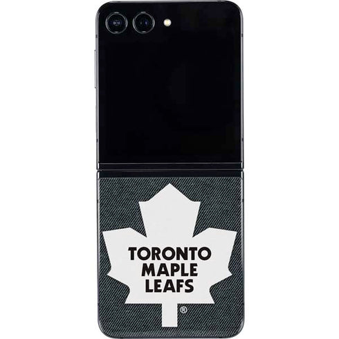 NHL Toronto Maple Leafs Black Background Galaxy Z Flip5 5G Skin