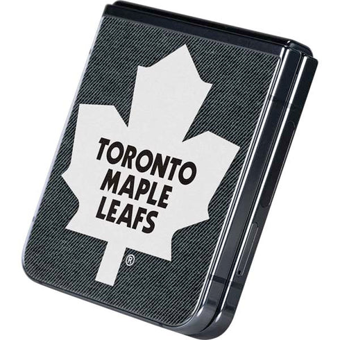 NHL Toronto Maple Leafs Black Background Galaxy Z Flip5 5G Skin