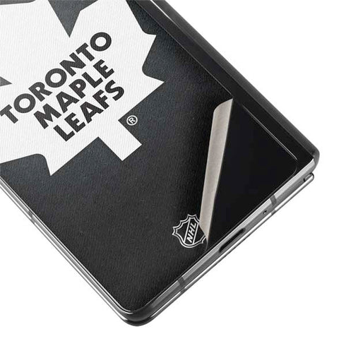 NHL Toronto Maple Leafs Black Background Galaxy Z Fold2 5G Skin
